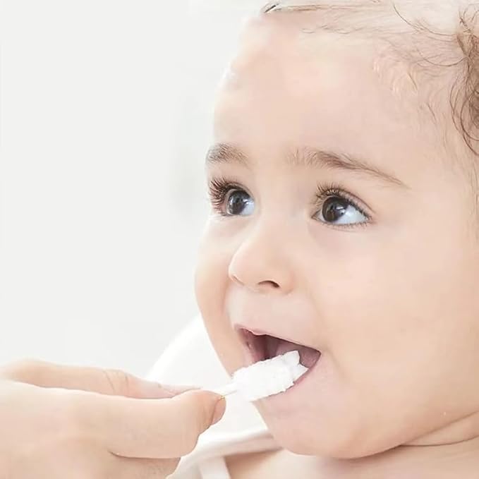 Baby Tongue Cleaner Newborn Toothbrush - Disposable Gauze Gum Cleaner Oral Cleaning Stick Dental Care for 0-36 Month（50PCS）