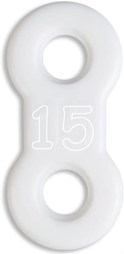 25 Pack: Replacement Straps for EMA Anti-Snoring Appliance, EMA Replacement Elastic Strap, Snore Guard Bands, Compatible with Myerson EMA Snore Appliance (White (Soft), 15mm)