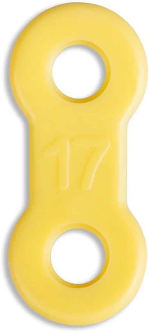 25 Pack: Replacement Straps for EMA Anti-Snoring Appliance, EMA Replacement Elastic Strap, Snore Guard Bands, Compatible with Myerson EMA Snore Appliance (Yellow (Medium), 17mm)