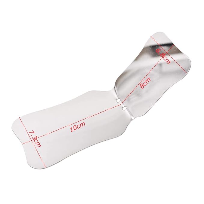 Angzhili 1 piece Dental Photography Mirrors Dental Orthodontic Mirror Stainless Steel Single Sided Photographic Occlusal Mirror,Bendable Dental Oral Mirror Intra-Oral Reflector(A type)