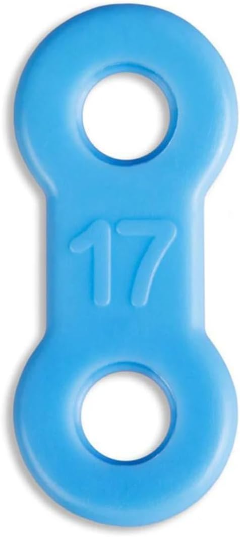 25 Pack: Replacement Straps for EMA Anti-Snoring Appliance, EMA Replacement Elastic Strap, Snore Guard Bands, Compatible with Myerson EMA Snore Appliance (Blue (Firm), 17mm)