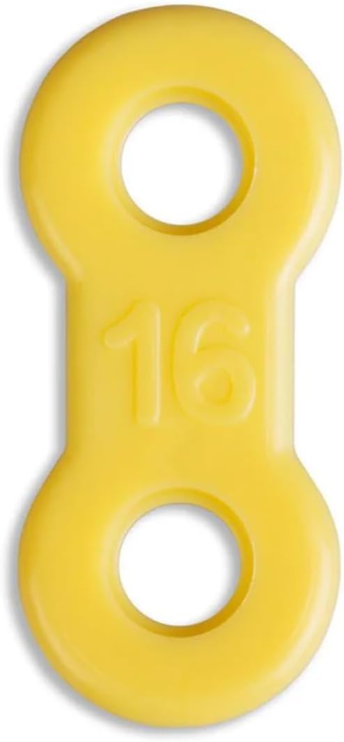 25 Pack: Replacement Straps for EMA Anti-Snoring Appliance, EMA Replacement Elastic Strap, Snore Guard Bands, Compatible with Myerson EMA Snore Appliance (Yellow (Medium), 16mm)