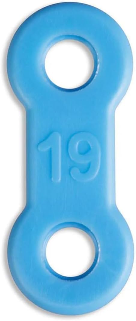 25 Pack: Replacement Straps for EMA Anti-Snoring Appliance, EMA Replacement Elastic Strap, Snore Guard Bands, Compatible with Myerson EMA Snore Appliance (Blue (Firm), 19mm)