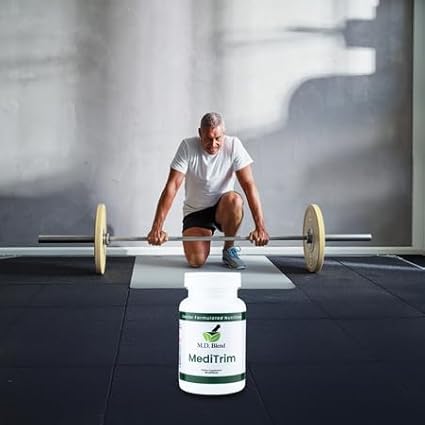 M.D. MediTrim - Expert Formulated Supplement Energy, Satiety, & Physique Goals - Smooth System Balance - Green Coffee Bean, Green Tea, Apple Cider Vinegar, Hibiscus - 90 Capsules