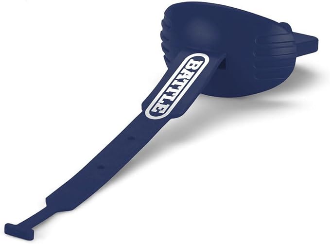 Battle Sports Speed Football Mouthguard with Strap - Oxygen Football Mouthguard Superior Airflow & Better Performance, Maximum Breathability (Navy)