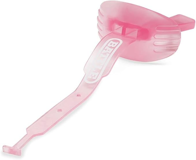 Battle Sports Speed Football Mouthguard with Strap - Oxygen Football Mouthguard Superior Airflow & Better Performance, Maximum Breathability (Ice Pink)