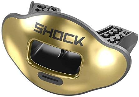 Shock Doctor Lip Guard, Adult and Youth Mouth Guard Football with Strap, Breathable Wide Opening Football Mouthpiece for Youth and Adults OSFA, Shock Doctor Mouth Guards, Max Airflow