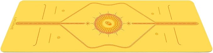 Liforme Printed Yoga Mat Collection - Free Yoga Bag Included - Patented Alignment System, Warrior-like Grip, Non-Slip, Eco-friendly, Sweat-resistant, Long, Wide and Thick for Comfort