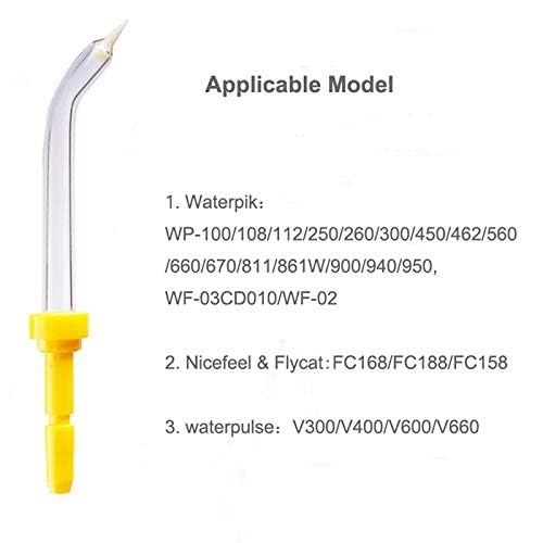 Periodontal Replacement Dental Water Jet Tips Compatible with Waterpik Water Flossers and Oral Irrigators, 3-Pack (Periodontal Tips)