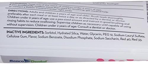 PRO-SYS® Kids Bubblegum Fluoride Toothpaste Toothgel - ADA Accepted (3 Pack)