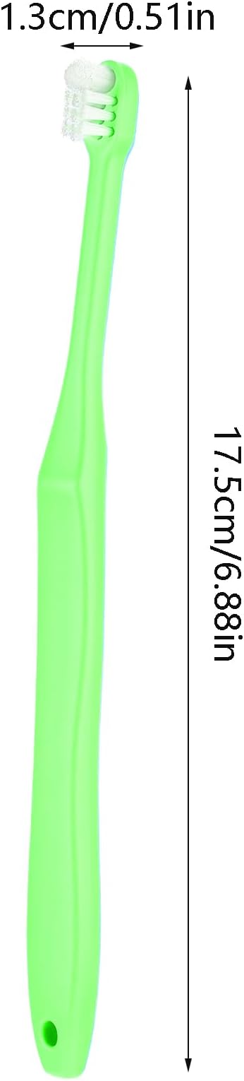 4 Pcs Tuft Toothbrush Tiny Small Head End Tapered Toothbrush Soft Gaps Nursing Orthodontic Gum Toothbrushs Single Compact Interdental Interspace Brush for Dental Cleaning