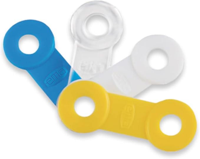 25 Pack: Replacement Straps for EMA Anti-Snoring Appliance, EMA Replacement Elastic Strap, Snore Guard Bands, Compatible with Myerson EMA Snore Appliance (Yellow (Medium), 21mm)