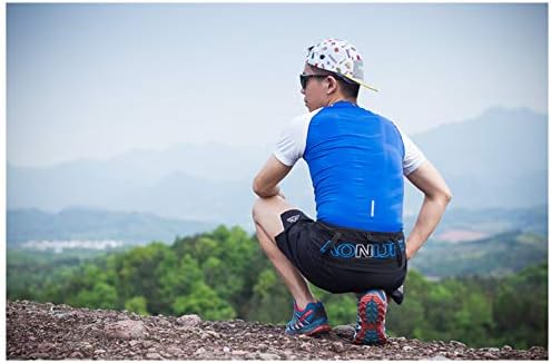 AONIJIE Lovtour Running Belt Waist Pack, Flip Waist Belt,with 250ml Soft Water Bottle Free and Lightweight for Marathon Climbing Jogging Cycling Workout Fitness Mobile Phone Holder