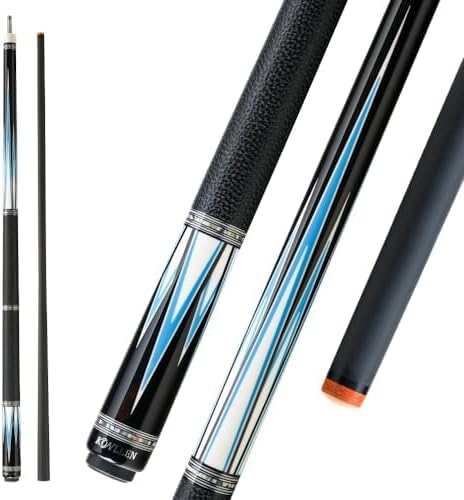KONLLEN Carbon Fiber Pool Cue Stick Low Deflection Hand-Made Inlay Billiard Cue Ultra-Smooth Professional Feeling Billiard Pool Cue Sticks for Adults