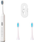Electric Toothbrush for Adults, 5 Modes USB Rechargeable with 2 Extra Brush Heads, 66000 RPM Sonic Toothbrush with 2-Minute Timer, IPX7 Waterproof, Soft Bristles (White)