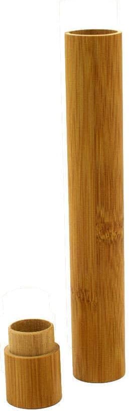 1 PC Bamboo Toothbrush Tube Case Holder Travel Camping Bathroom Accessory Toothbrushes Accessories Toothbrush Travel Containers
