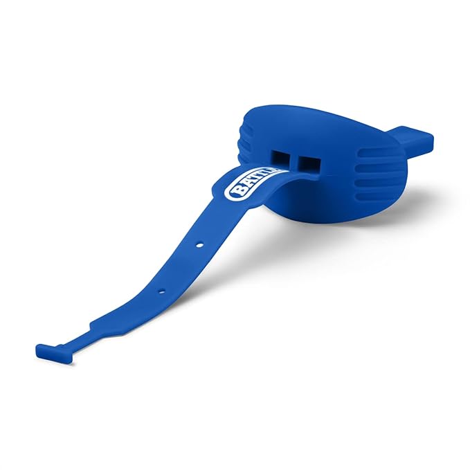 Battle Sports Speed Football Mouthguard with Strap - Oxygen Football Mouthguard Superior Airflow & Better Performance, Maximum Breathability - Blue