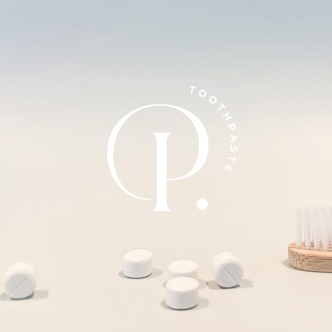 Starter Kit: The Pearl Jar & Fluoride Mint Toothpaste Tablets | Dentist Developed | Natural Whitening | TSA Approved | Reusable Packaging (Jar + 62 Tablets)