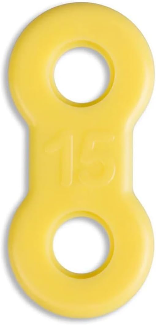 25 Pack: Replacement Straps for EMA Anti-Snoring Appliance, EMA Replacement Elastic Strap, Snore Guard Bands, Compatible with Myerson EMA Snore Appliance (Yellow (Medium), 15mm)