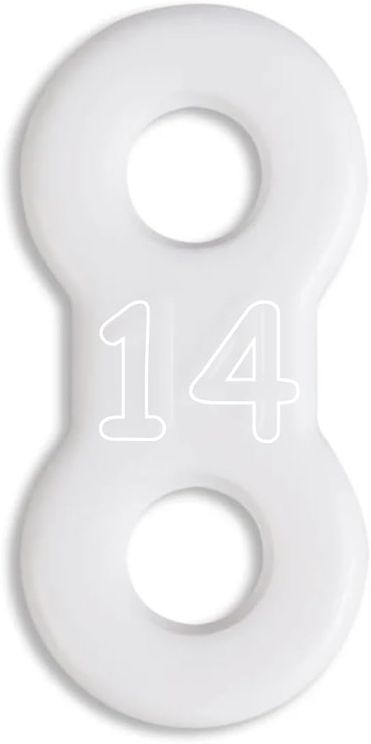 25 Pack: Replacement Straps for EMA Anti-Snoring Appliance, EMA Replacement Elastic Strap, Snore Guard Bands, Compatible with Myerson EMA Snore Appliance (White (Soft), 14mm)