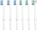 Replacement Tips for Waterpik Aquarius Water Flosser, Compatible with Waterpik Water Flossers Toothbrush Replacement Heads (6 Brush Head Tips)