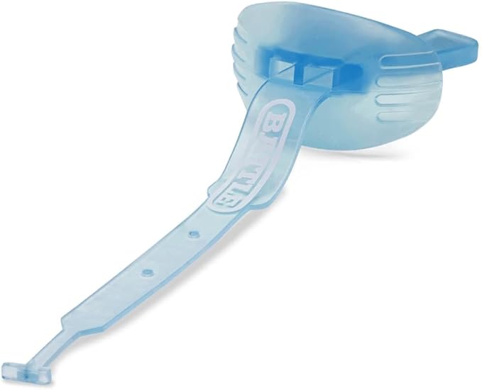 Battle Sports Speed Football Mouthguard with Strap - Oxygen Football Mouthguard Superior Airflow & Better Performance, Maximum Breathability (Ice Blue)