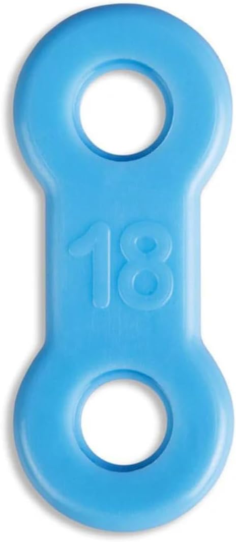 25 Pack: Replacement Straps for EMA Anti-Snoring Appliance, EMA Replacement Elastic Strap, Snore Guard Bands, Compatible with Myerson EMA Snore Appliance (Blue (Firm), 18mm)