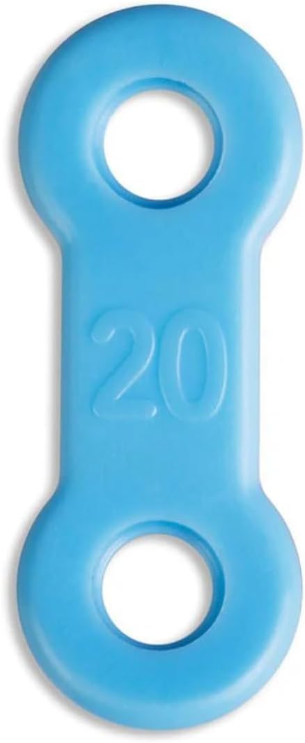 25 Pack: Replacement Straps for EMA Anti-Snoring Appliance, EMA Replacement Elastic Strap, Snore Guard Bands, Compatible with Myerson EMA Snore Appliance (Blue (Firm), 20mm)