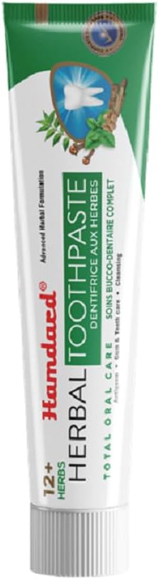 Hamdard Miswak Herbal & Paan Total Oral Care Toothpaste – 200g / 7.05Oz Each | Herbal Ayurvedic Toothpaste with Paan Flavor | Fluoride-Free | Gum Care, Fresh Breath & Natural Oral Hygiene