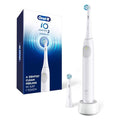 Oral-B iO Series 2 Rechargeable Electric Powered Toothbrush Starter Kit, Pure White with 2 Brush Heads - Automatic Pressure Sensor to Protect Gums - 3 Modes - 2 Min Timer