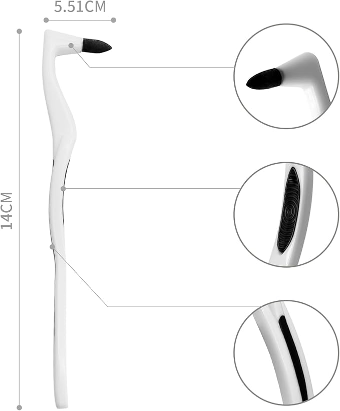 3Pcs Tooth Stain Remover, Teeth Cleaning Calculus Tool, Professional Teeth Whitening Polishing Cleaning Kit, Not Electric Cleaner Brush(White)