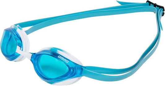 ARENA Unisex Python Racing Swim Goggles for Men and Women Anti-Fog No Leak Max Comfort Dual Strap, Mirror/Non-Mirror Lens