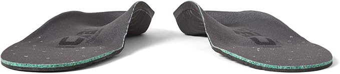 Icebug Comfort Insoles with Dynamic Arch Support, Charcoal Medium Arch, M 6/W 7.5-8