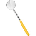 1 Pcs Telescoping Inspection Mirror Mechanics Automotive Tool with Long Handle Extendable Mirror on a Stick for Technicians Mechanics Contractors Checking Observation(Yellow,Round)