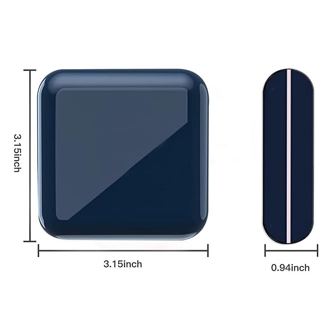 Retainer Case, Cute Retainer Case with Slim, Night Mouth Guard Case with Lid Hinge, Large Aligner Case, Inner Size 2.56, 2.36, 0.79inch（1pack)