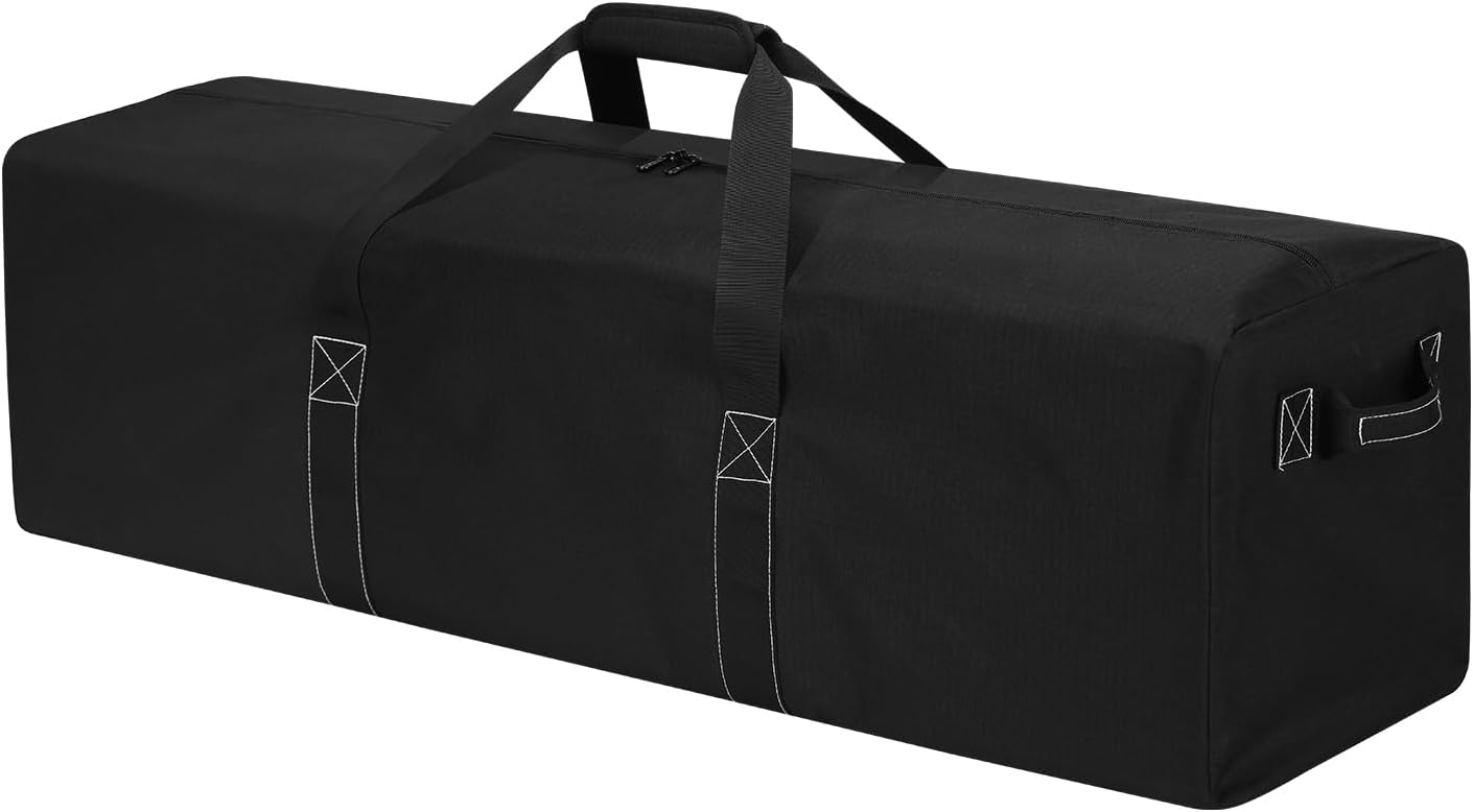 42 Inch Large Duffle Bag for Travel - 116L Extra Large Heavy Duty Duffel Bag with 2 Sides Handles, Sport Equipment Storage Bag for Camping-Black