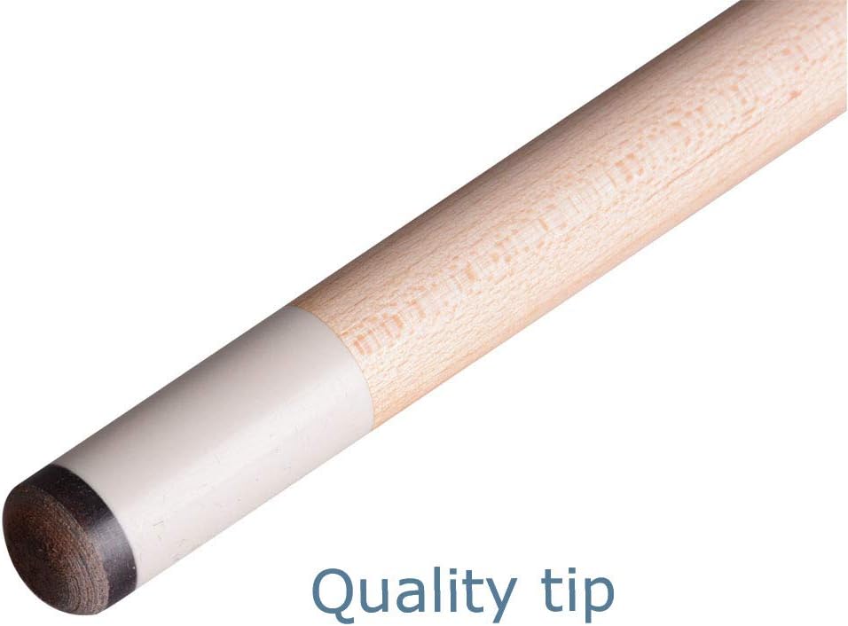 58" Pool Cue/Pool Stick Ergonomic Design Hardwood Canadian Maple 13mm Tip 18-21oz Billiard Cue B1SN