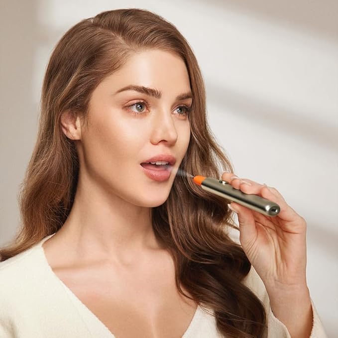 Smart Electric Oral Spray - Mouth Spray Fresh Breath, Cool Mint Breath Spray, Mouth Freshener Spray, Rechargeable, Alcohol Free, With 8 Pods (Classic+8 Bombs)