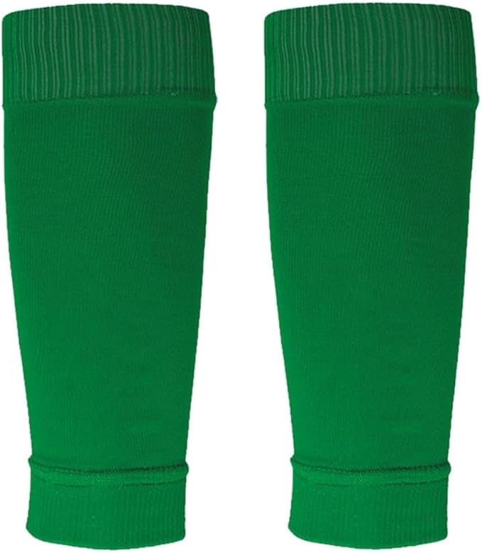 2 Set Anti-Slip Grip Soccer Socks with Shin Guard Sleeves, Sports Athletic Socks for Men Women