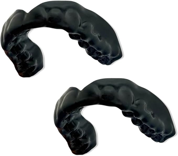 Zero-G Sports Mouthguard 2-Pack, Black - Adult Size - Dental Grade Custom fit - for Basketball, Football, Soccer, Baseball, Hockey, Lacrosse, Wrestling and Teeth Grinding