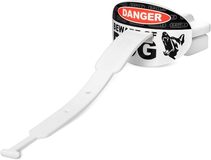 Battle Sports Speed Football Mouthguard with Strap - Oxygen Football Mouthguard Superior Airflow & Better Performance, Maximum Breathability - Beware of Dog/Black