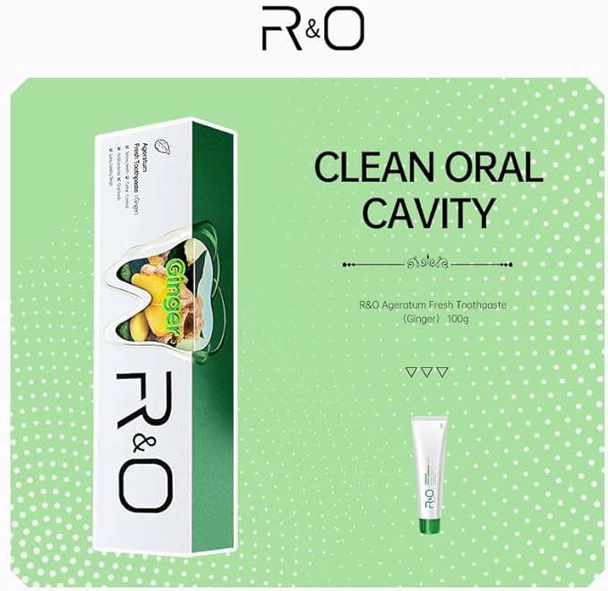 R&O Ginger Mint Fresh Toothpaste, 3.53 oz - A Miracle for Oral Hygiene, Maintains Fresh Breath, Relieves Oral Discomfort, Removes Dental Plaqu(2)
