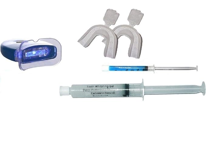 Easy Smile- Kit Tooth Whitening -Led Light + 10 Cc Peroxide Carbamide 35% +Remineralization Gel 3cc +2 Trays
