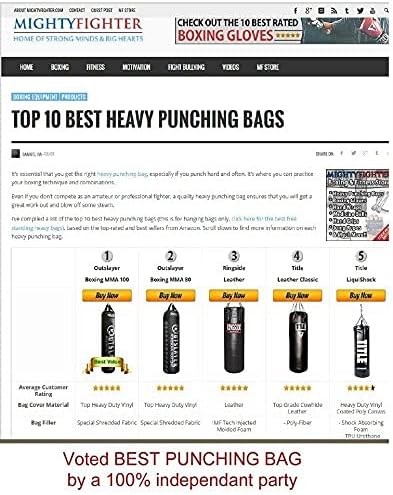 80 Pound Filled Punching Bag Boxing and MMA Made in USA