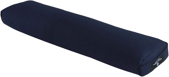 Hugger Mugger Pranayama Yoga Bolster - Very Firm, use Under Length of Spine for Deeper Breathing or Under Ankles, Handmade in The USA