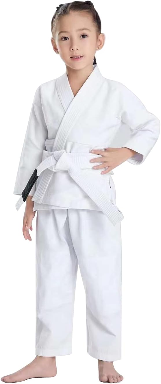JUST YEARN Kids BJJ GI, Youth IBJJF Children’s Students Brazilian Jiujitsu Gi kimono Pre-washed Fabric Belt Not Included.