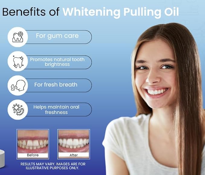 Coconut Oil Pulling, Fresh Breath and Whitening Mouthwash | Healthy Teeth & Gums, Alcohol Free, 6.7 fl. oz. (200ml)