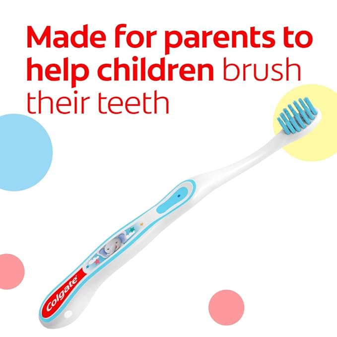 Colgate My First Baby and Toddler Toothbrush, Extra Soft Infant Training Toothbrush, Ages 0-2, 6 Count