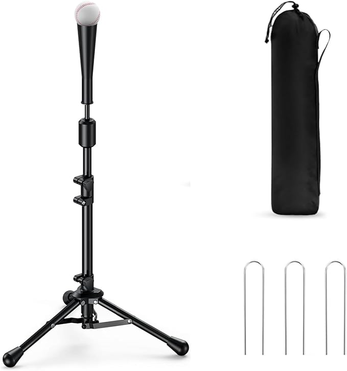 2025 New Upgrade Portable Batting Tee for Baseball/Softball,23.23 to 40.16 Inch Baseball Tee for Kids,Batting Tee,Softball Tee,Youth Hitting Tee,Teeball Tee,Travel Tee,Easy Adjustable Height