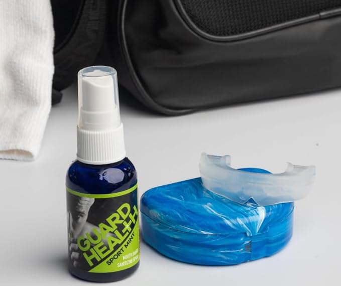 Guard Health Mouth Guard Cleaner for Sport Mouth Guards – Cleans The Yuck in 30 Seconds; Clean Label, Healthy Choice, Tastes Great – Compact Oral Hygiene (2 oz)